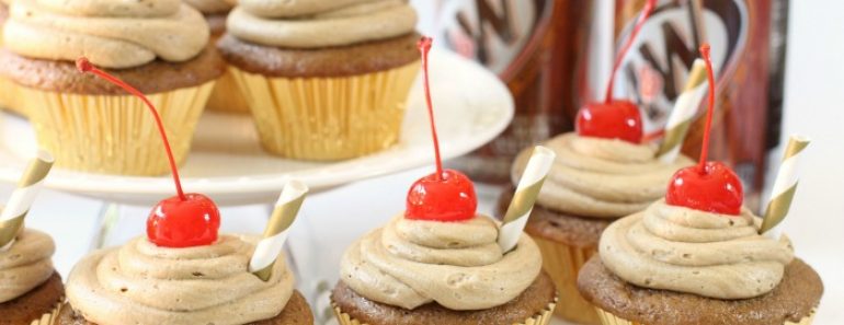 Easy Root Beer Float Cupcakes Recipe