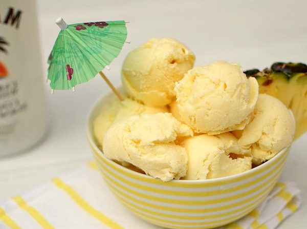 Pina Colada Ice Cream (11-Minute Dessert)