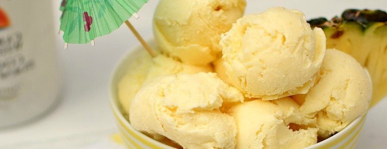 Pina Colada Ice Cream (11-Minute Recipe)