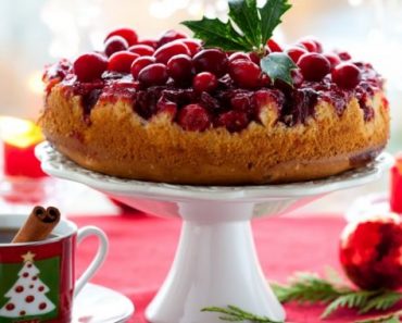 Moist Cranberry Upside-Down Cake