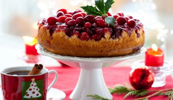 Moist Cranberry Upside-Down Cake Recipe