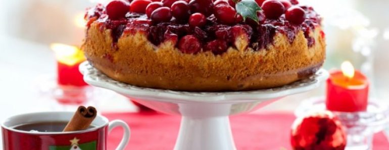 Moist Cranberry Upside-Down Cake