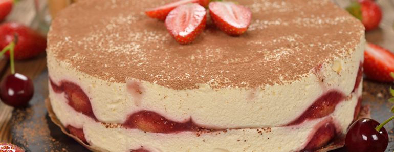 Strawberry Tiramisu Cake Recipe