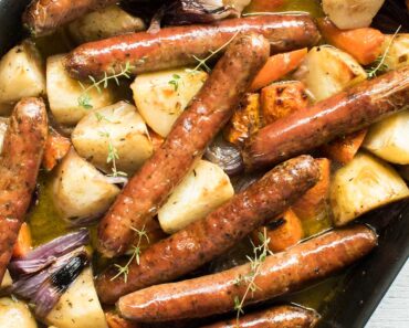 Oven-roasted Vegetables with Sausages