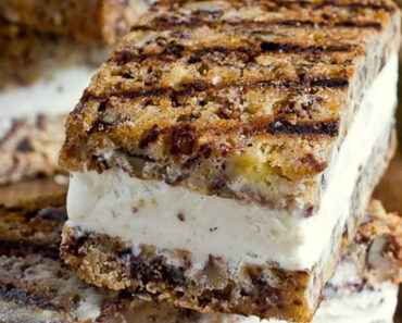 Grilled Banana Bread Ice Cream Sandwiches Recipe Grilled Banana Bread Ice Cream Sandwiches Recipe