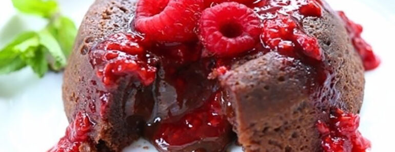 Warning: One Bite of This Raspberry Extreme Lava Cake Will Ruin All Other Desserts for You! Warning: One Bite of This Raspberry Extreme Lava Cake Will Ruin All Other Desserts for You!