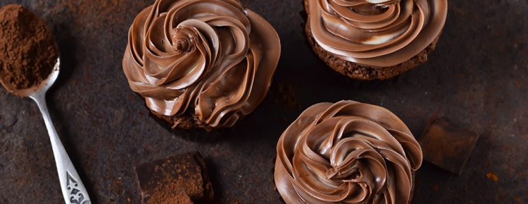 Moist Dark Chocolate Cupcakes Recipe