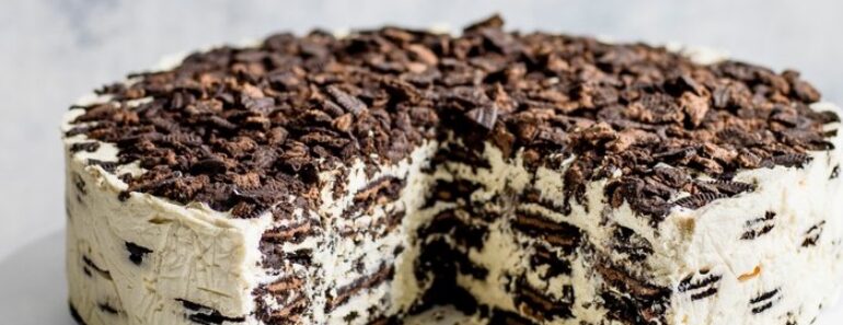 Oreo Irish Cream Fridge Cake Recipe