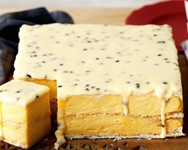Super-Sized Vanilla Slice (with Passionfruit)