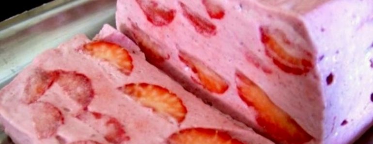 Strawberry Semifreddo