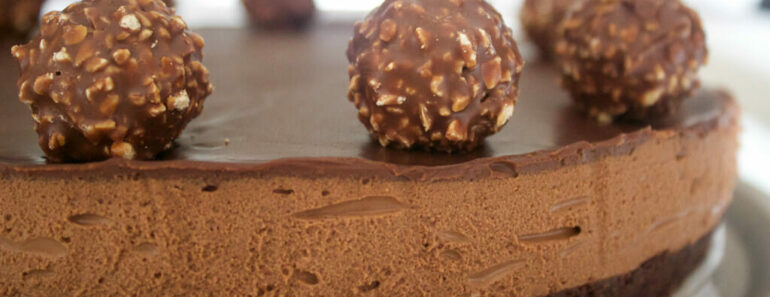 Ferrero Rocher and Nutella Pie