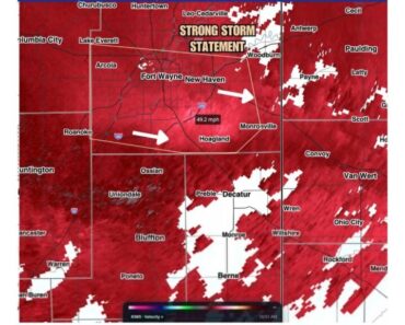 Damaging Gusts Up to 50 MPH Possible Through 1 PM in Fort Wayne, New Haven, Southern Allen County as Flash Flooding Continues Across Northern Indiana Damaging Gusts Up to 50 MPH Possible Through 1 PM in Fort Wayne, New Haven, Southern Allen County as Flash Flooding Continues Across Northern Indiana