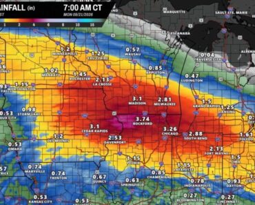 Rain Bomb Targets Rockford, Chicago, Madison and Milwaukee: Up to Nearly 4 Inches Could Trigger Street Flooding Through Sunday Night Rain Bomb Targets Rockford, Chicago, Madison and Milwaukee: Up to Nearly 4 Inches Could Trigger Street Flooding Through Sunday Night