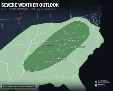 Cold Front Ignites Storms: Nashville, Knoxville, Atlanta, Birmingham and Charlotte Face Isolated Damaging Wind Threat This Afternoon Cold Front Ignites Storms: Nashville, Knoxville, Atlanta, Birmingham and Charlotte Face Isolated Damaging Wind Threat This Afternoon