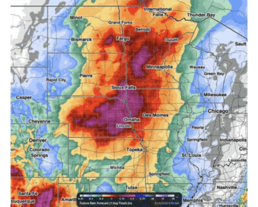 Next Major Rainmaker Could Dump Inches Across Fargo, Sioux Falls, Omaha and Minneapolis