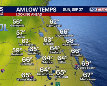 Gainesville and Ocala Could Wake Up to Their Coolest Morning Yet This Season