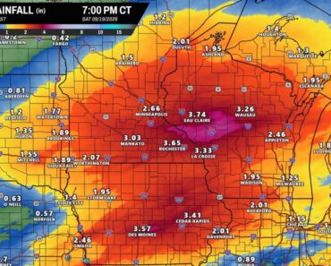 Minnesota, Wisconsin, Iowa Brace for Widespread 2–4 Inch Rainfall Through Saturday