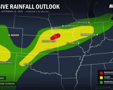 Northeastern Kansas and Northwest Missouri Face Dangerous Flash Flooding Today and Tonight
