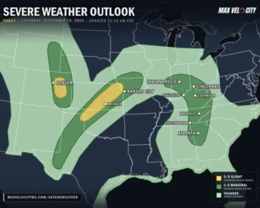 Wichita and Kansas City Face Slight Risk for Large Hail and Damaging Winds Today — Cold Front Sparks Supercells; Denver, Louisville and Atlanta Under Marginal Threat Wichita and Kansas City Face Slight Risk for Large Hail and Damaging Winds Today — Cold Front Sparks Supercells; Denver, Louisville and Atlanta Under Marginal Threat
