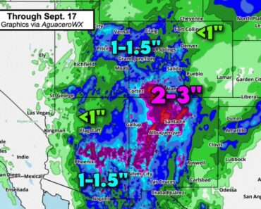 Cortez and Albuquerque Could See 2–3 Inches of Rain Through September 17 Cortez and Albuquerque Could See 2–3 Inches of Rain Through September 17
